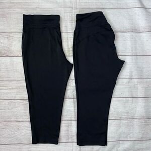 Danskin 2 bundle women S compression capris leggings black